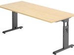 HAMMERBACHER höhenverstellbarer Schreibtisch VOS19/3/G ahorn