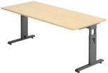 HAMMERBACHER höhenverstellbarer Schreibtisch VOS19/3/G ahorn