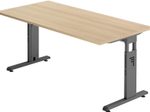 HAMMERBACHER höhenverstellbarer Schreibtisch VOS16/E/G eiche