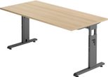 HAMMERBACHER höhenverstellbarer Schreibtisch VOS16/E/G eiche