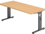 HAMMERBACHER höhenverstellbarer Schreibtisch VOS19/6/G buche