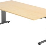 HAMMERBACHER höhenverstellbarer Schreibtisch VOS2E/3/G ahorn
