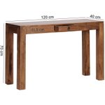 WOHNLING Schreibtisch WL1.217 braun