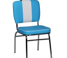 WOHNLING Esszimmerstuhl WL1.717 blau/weiß