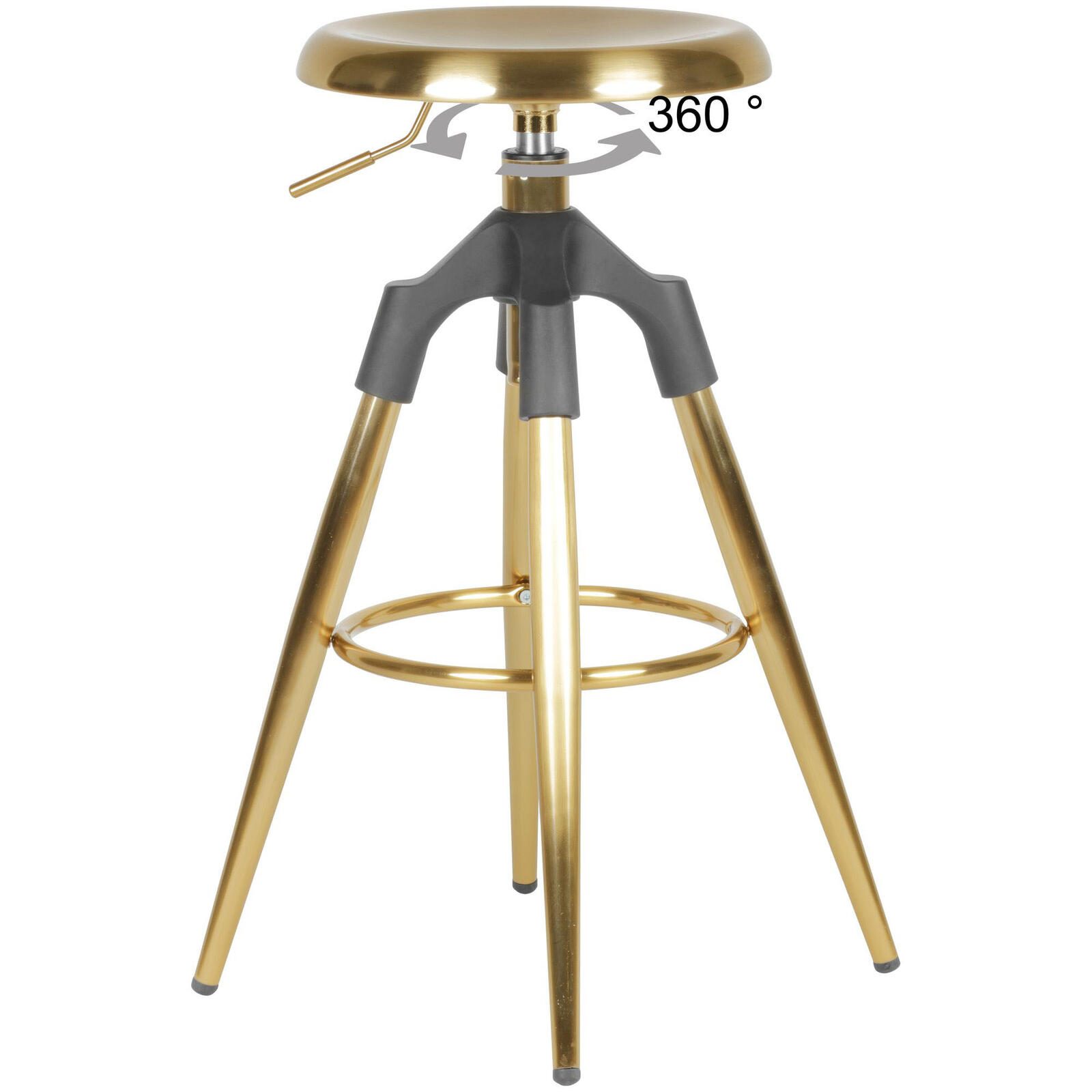 WOHNLING Barhocker WL6.045 Metall gold
