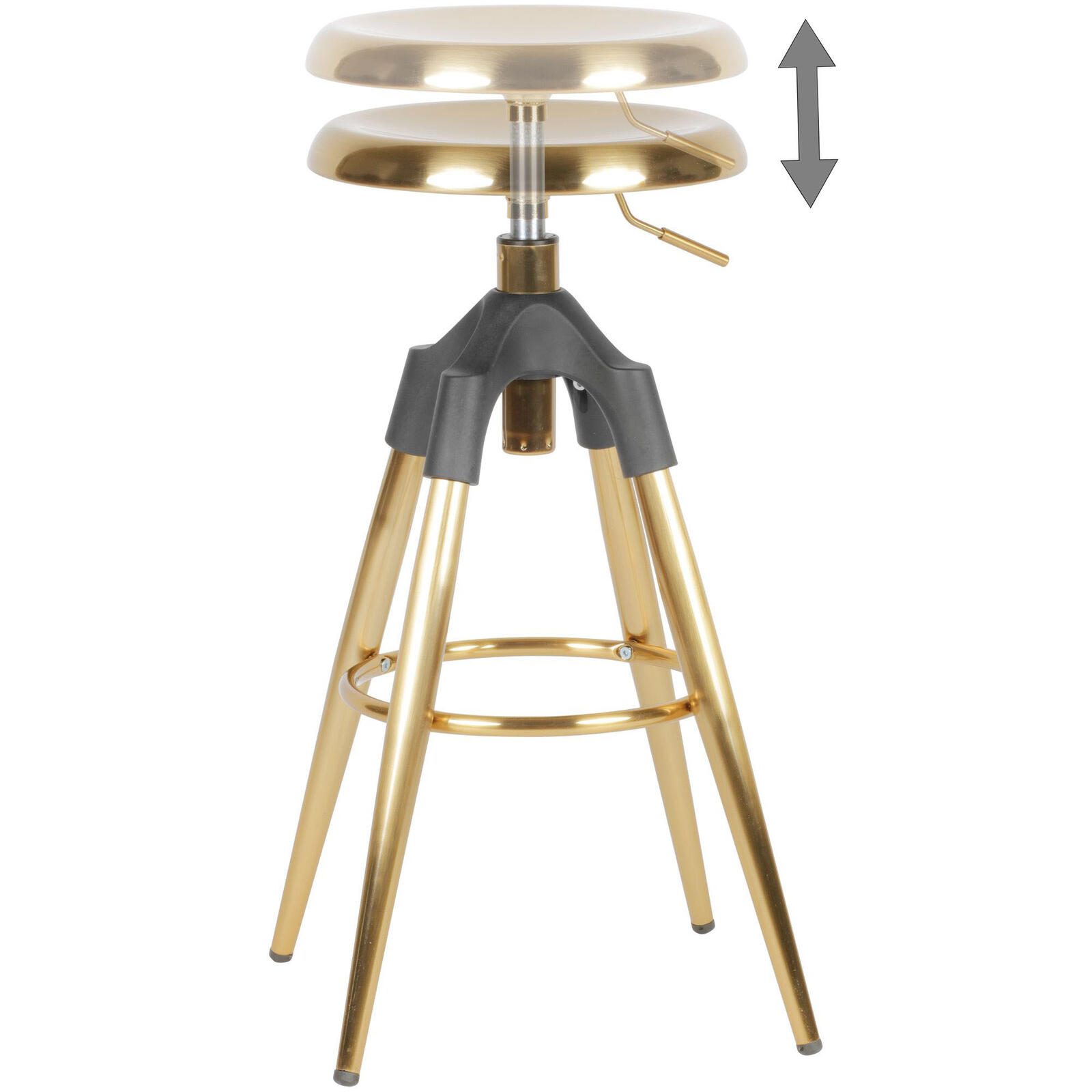 WOHNLING Barhocker WL6.045 Metall gold