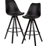 WOHNLING Barhocker WL6.126 Kunstleder schwarz