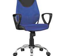 AMSTYLE Kinderdrehstuhl SPM1.357 blau/schwarz