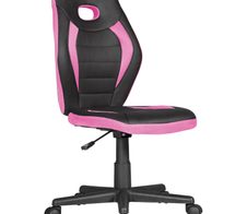 AMSTYLE Kinderdrehstuhl SPM1.387 schwarz/pink