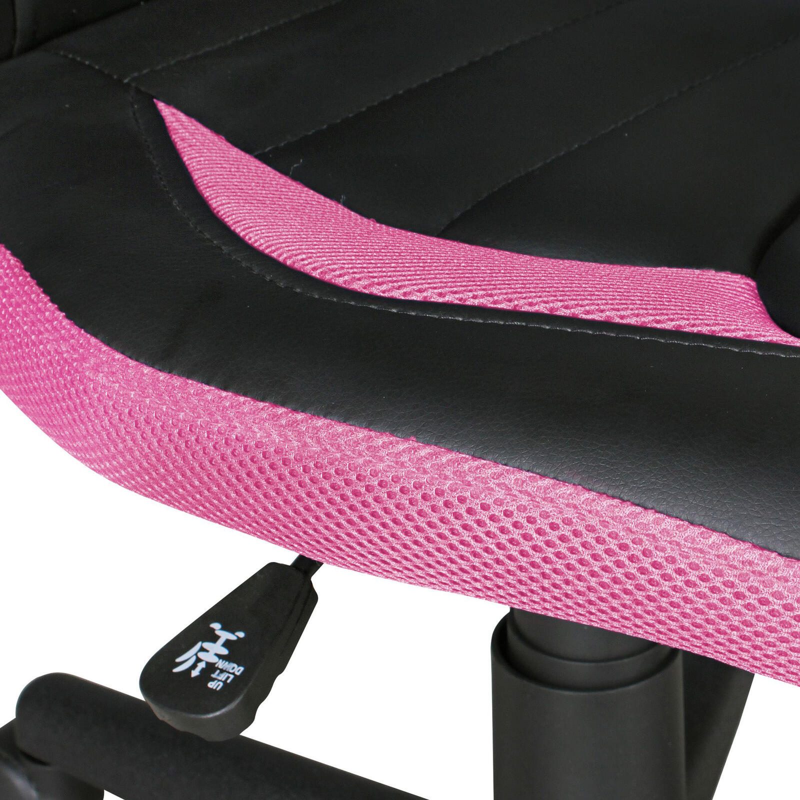 AMSTYLE Kinderdrehstuhl SPM1.387 schwarz/pink