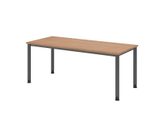 HAMMERBACHER höhenverstellbarer Schreibtisch VHS19/N/G nussbaum