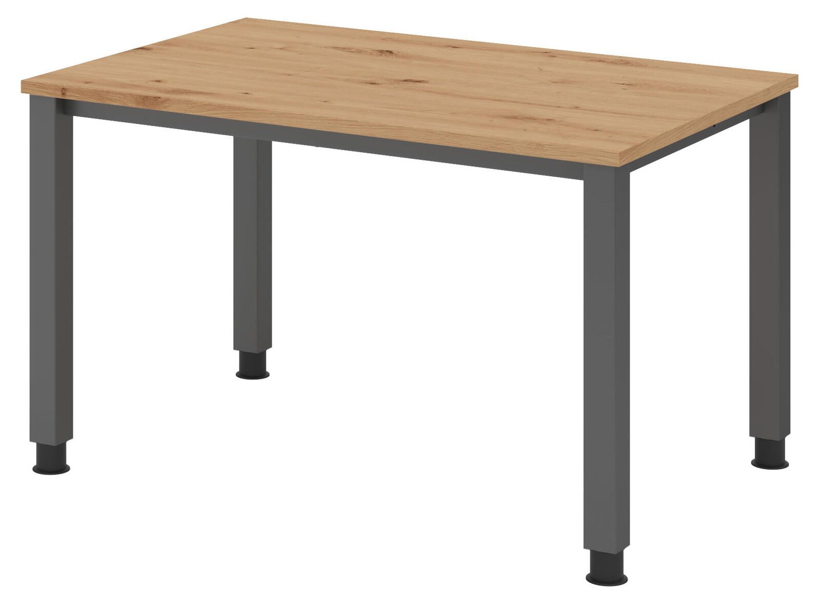 HAMMERBACHER höhenverstellbarer Schreibtisch VQS12/R/G asteiche