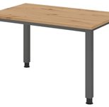HAMMERBACHER höhenverstellbarer Schreibtisch VQS12/R/G asteiche