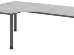 HAMMERBACHER VHS82/M/G höhenverstellbarer Schreibtisch 68,5 - 81 cm beton / grafit
