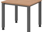 HAMMERBACHER höhenverstellbarer Schreibtisch VQS08/N/G nussbaum