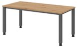 HAMMERBACHER höhenverstellbarer Schreibtisch VQS16/R/G asteiche