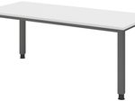 HAMMERBACHER höhenverstellbarer Schreibtisch VQS19/W/G weiß