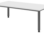 HAMMERBACHER höhenverstellbarer Schreibtisch VQS2E/W/G weiß
