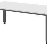 HAMMERBACHER höhenverstellbarer Schreibtisch VQS2E/W/G weiß