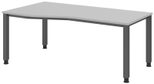 HAMMERBACHER VQS18/5/G höhenverstellbarer Schreibtisch 68,5 - 81 cm lichtgrau / grafit