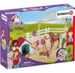 Schleich® Spielfiguren-Set Horse Club Hannahs Gastpferde mit Hündin Ruby 42458