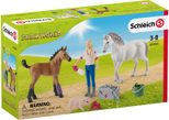 Schleich® Spielfiguren-Set Farm World Arztbesuch bei Stute und Fohlen 42486