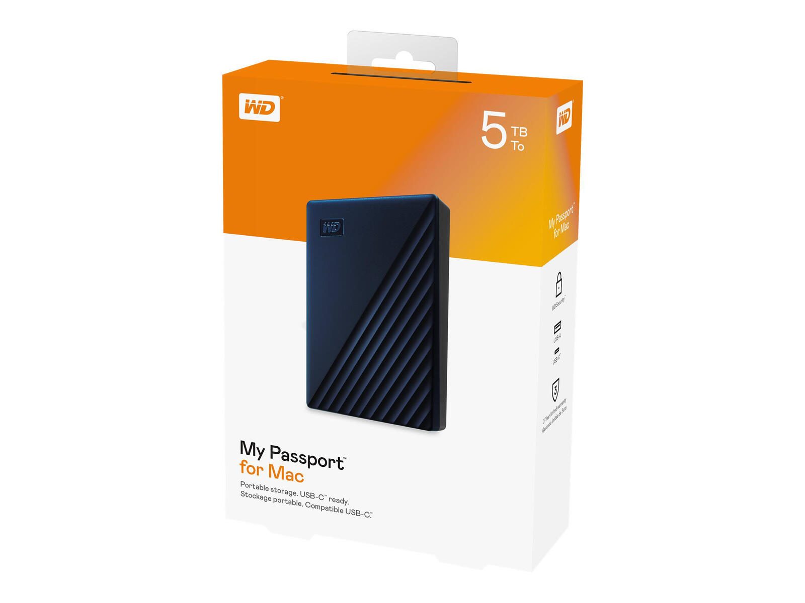 WD My Passport für Mac Externe Festplatte 5 TB