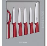 VICTORINOX Gemüsemesser Swiss Classic silber, rot