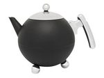 bredemeijer Bella Ronde Teekanne 1,2 l schwarz, silber
