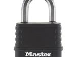 Master Lock® Vorhängeschloss schwarz