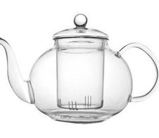 bredemeijer Teekanne 1,0 l transparent, schwarz
