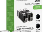 KMP Druckerpatronen  C89D schwarz kompatibel zu Canon 2x PGI-550 XL PGBK