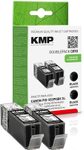 KMP Druckerpatronen C89D schwarz kompatibel zu Canon 2x PGI-550 XL PGBK
