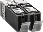 KMP Druckerpatronen  C89D schwarz kompatibel zu Canon 2x PGI-550 XL PGBK
