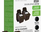 KMP Druckerpatronen H11D schwarz kompatibel zu HP 2x 56 (C9502AE)