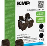 KMP Druckerpatronen H11D schwarz kompatibel zu HP 2x 56 (C9502AE)