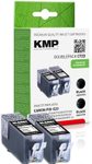 KMP Druckerpatronen C72D schwarz kompatibel zu Canon 2x PGI-520, 2er-Set