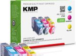 KMP Druckerpatronen C74V cyan, magenta, gelb kompatibel zu Canon CLI-521 C/M/Y, 3er-Set