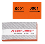 WOLF & APPENZELLER Doppelnummernblöcke orange
