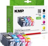 KMP Druckerpatronen C72V schwarz, cyan, magenta, gelb kompatibel zu Canon PGI-520 BK, CLI-521 C/M/Y, 4er-Set