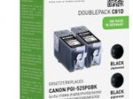 KMP Druckerpatronen C81D schwarz kompatibel zu Canon PGI-525 BK Twinpack, 2er-Set