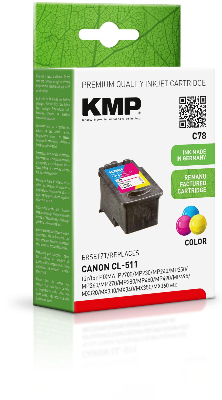 KMP Druckkopf C78 color kompatibel zu Canon CL-511