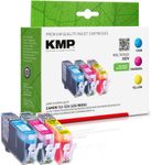 KMP Druckerpatronen C83V cyan, magenta, gelb kompatibel zu Canon CLI-526 C/M/Y, 3er-Set
