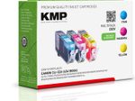 KMP Druckerpatronen C83V cyan, magenta, gelb kompatibel zu Canon CLI-526 C/M/Y, 3er-Set