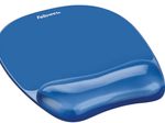 Fellowes Mousepad mit Handgelenkauflage Crystals Gel blau
