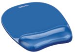 Fellowes Mousepad mit Handgelenkauflage Crystals Gel blau