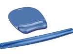 Fellowes Tastatur-Handballenauflage Crystals Gel blau