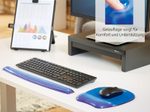 Fellowes Tastatur-Handballenauflage Crystals Gel blau