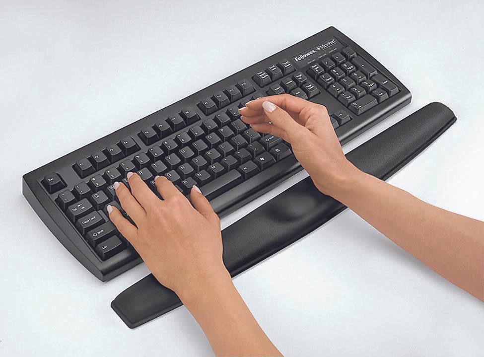 Fellowes Tastatur-Handballenauflage Memory Foam schwarz