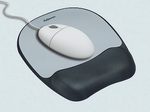 Fellowes Mousepad mit Handgelenkauflage Memory Foam silber